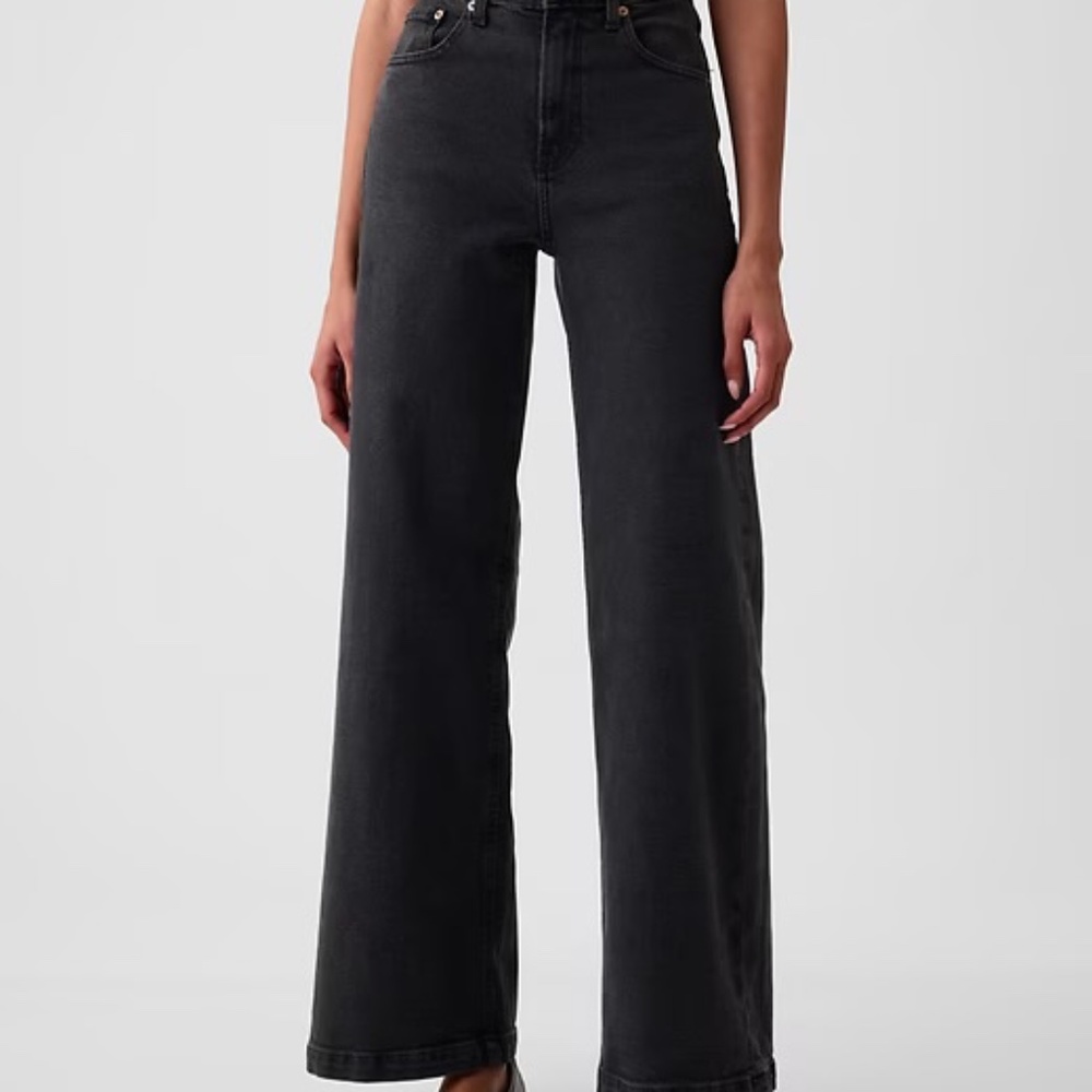 Gap High Rise Stride Wide-Leg Jeans